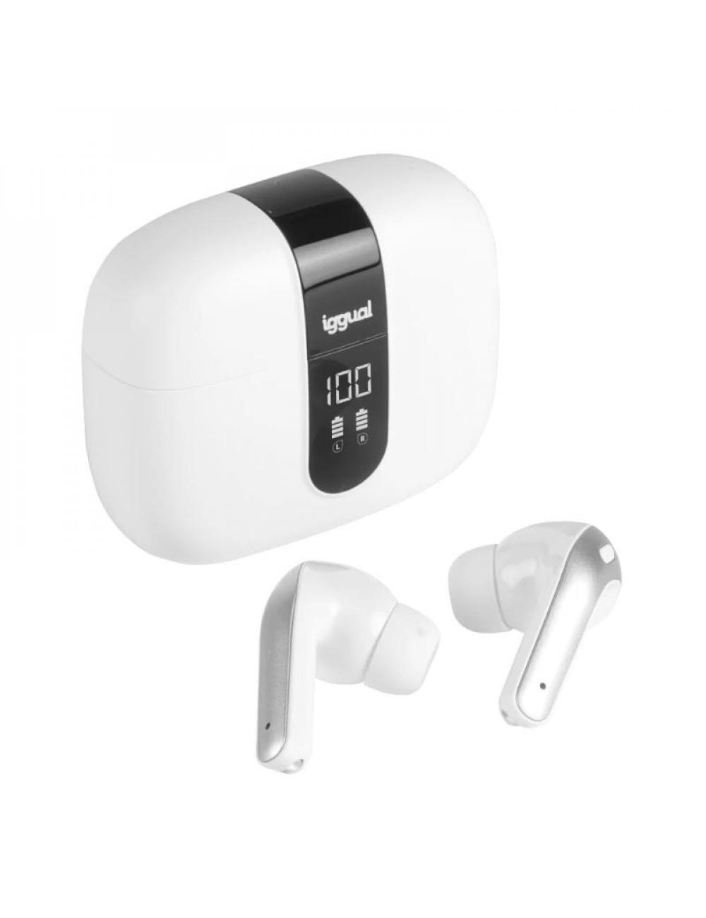 Iggual auriculares inal疥bricos tws bluetooth blan