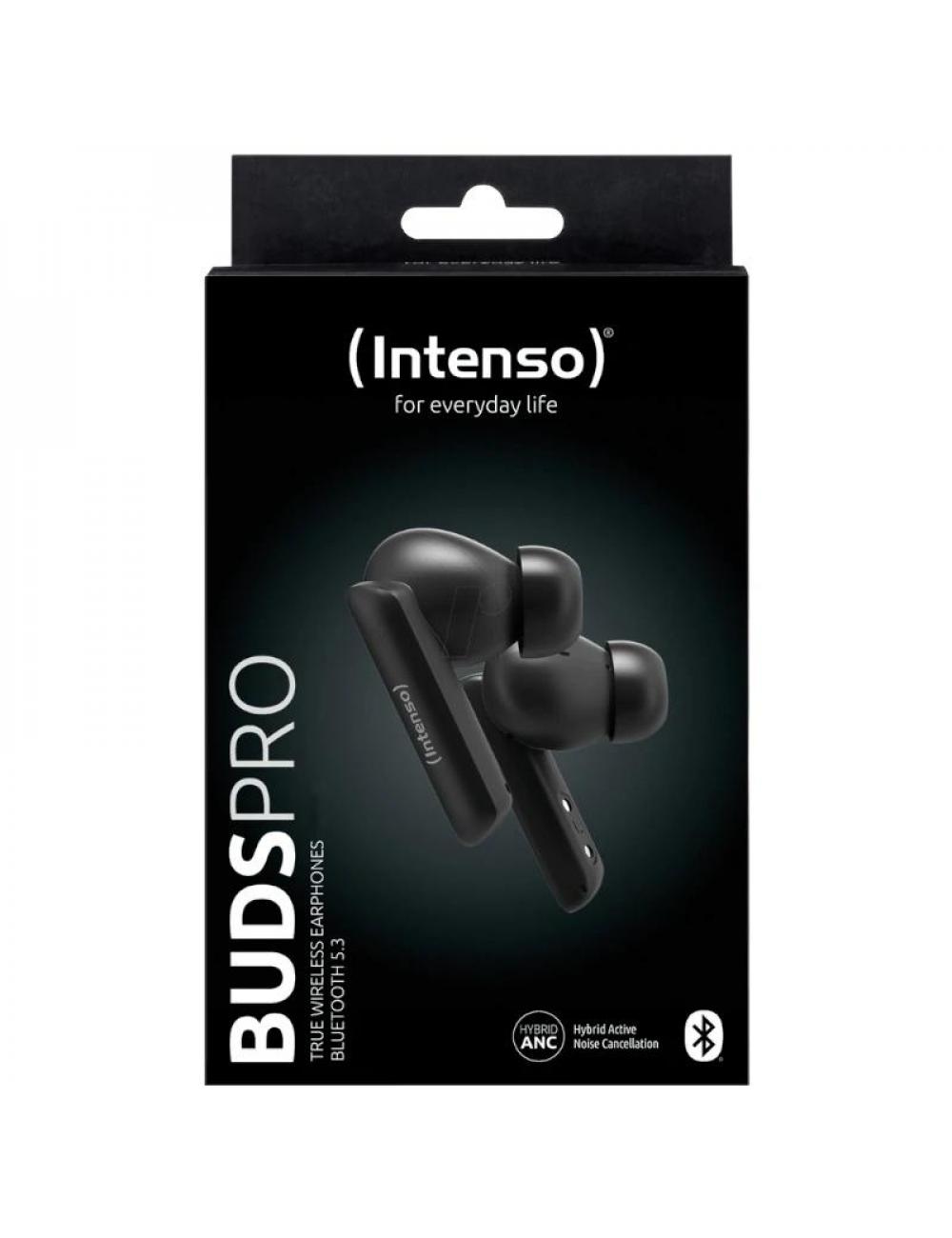 Intenso | buds pro auriculares tws h-anc+enc blanc