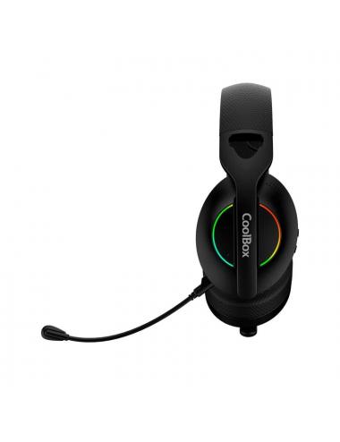 Coolbox gaming auriculares diadema mic wb01 rf+bt