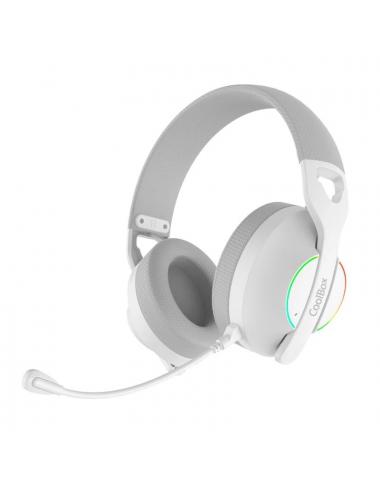 Coolbox gaming auriculares diadema mic wb01 rf+bt