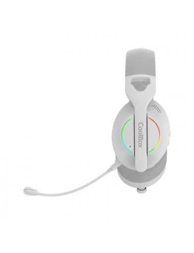 Coolbox gaming auriculares diadema mic wb01 rf+bt