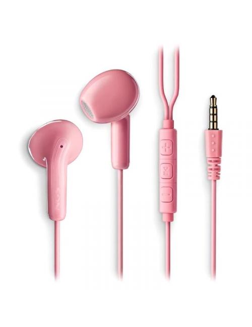 Ngs auricular rosa est駻eo cable jack 3.5 mm