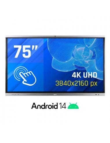 Iggual pantalla interactiva 4k orchid 75" webcam