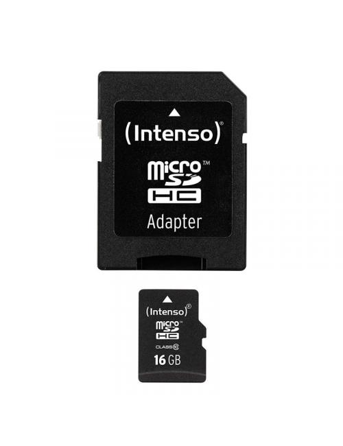Intenso 3413470 micro sd clase 10 16gb c/adapt