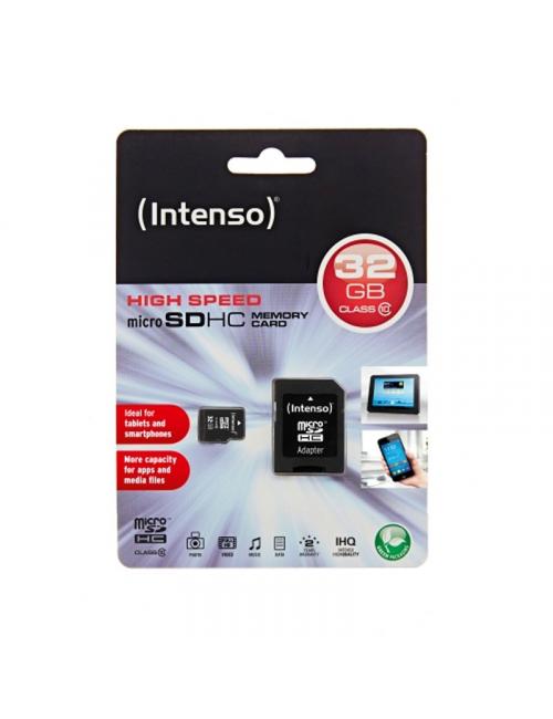 Intenso 3413480 micro sd clase 10 32gb c/adapt