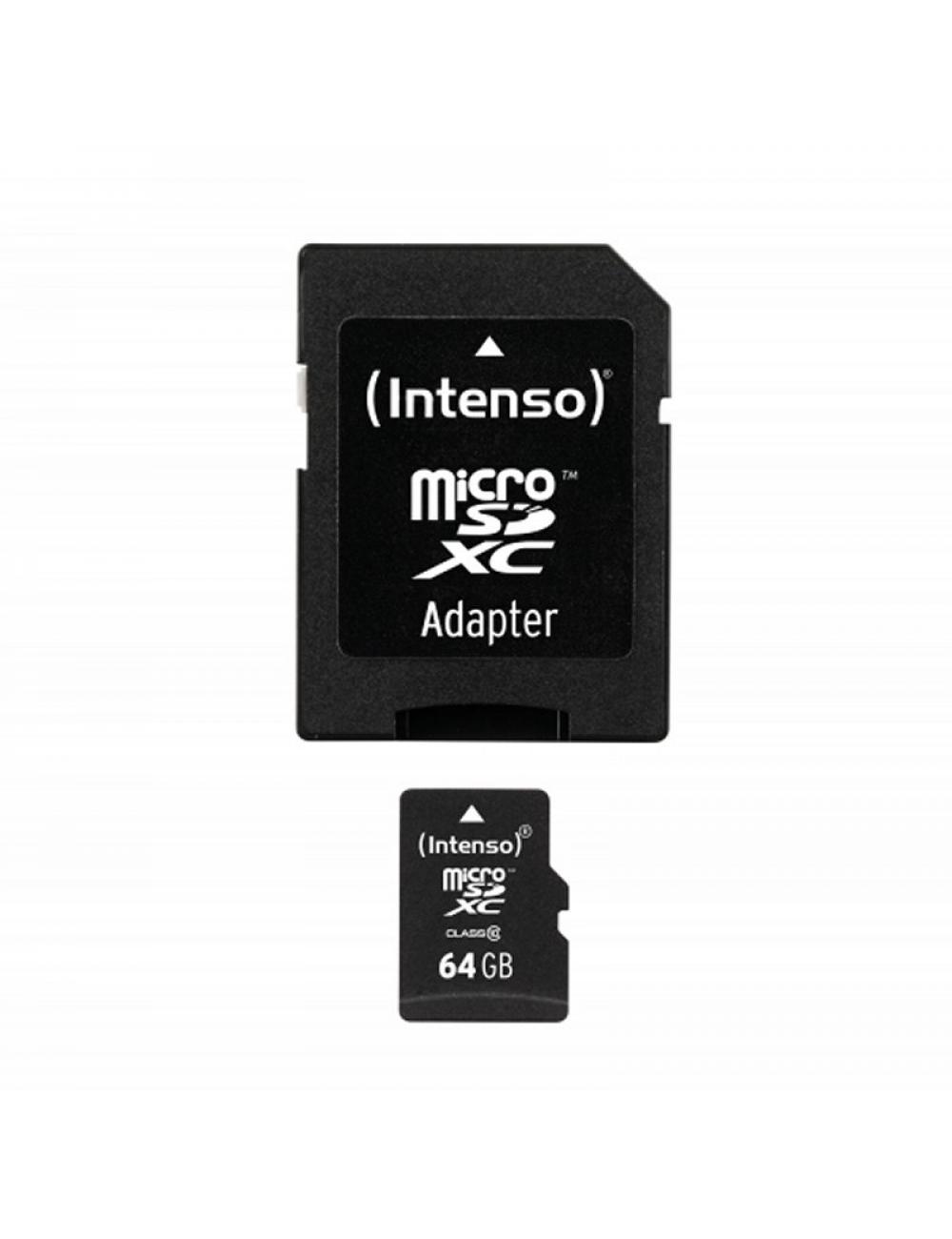 Intenso 3413490 micro sd clase 10 64gb c/adapt