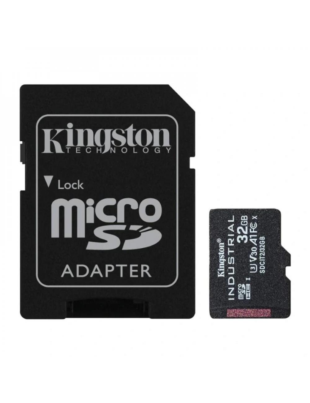 Kingston microsd industrial 32gb con adaptador