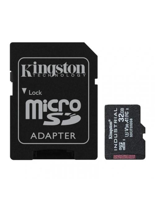 Kingston microsd industrial 32gb con adaptador