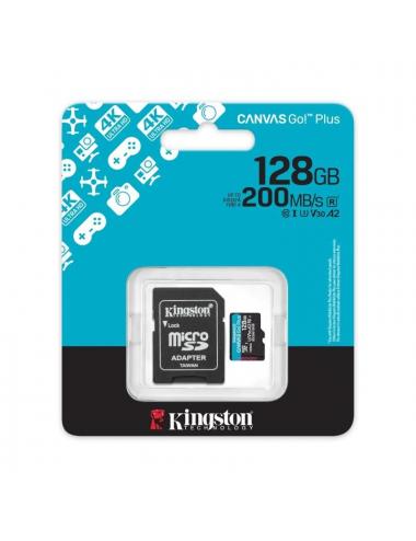 Kingston microsd canvas go! plus 4 128gb 200 mb-s