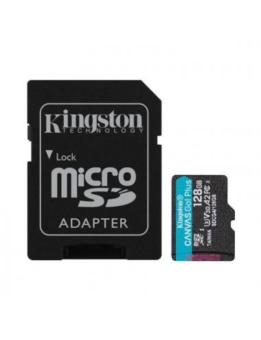 Kingston microsd canvas go! plus 4 128gb 200 mb-s