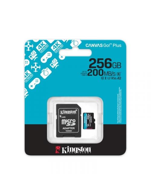 Kingston microsd canvas go! plus 4 256gb 200 mb-s