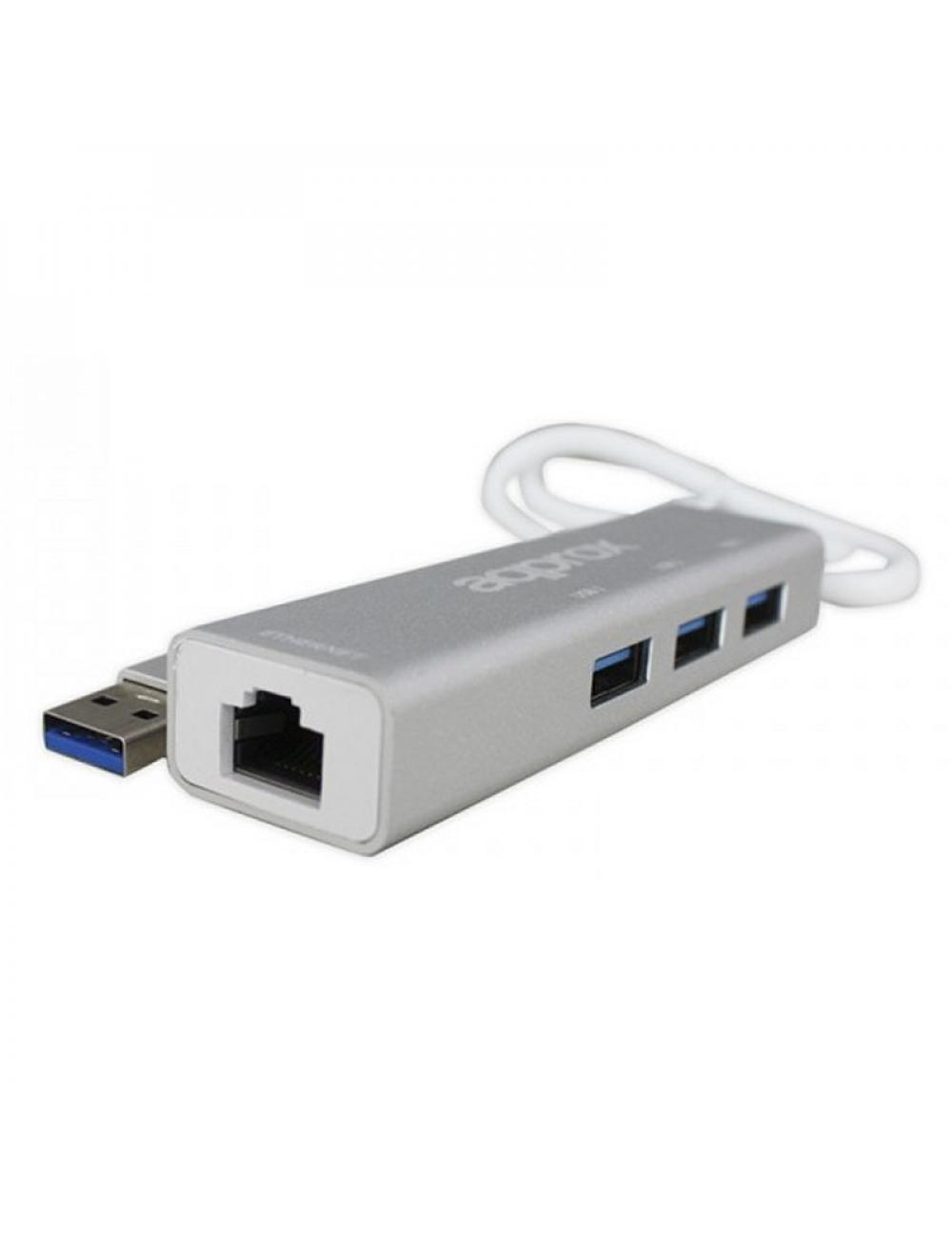 Approx appc07ghub adaptador usb 3.0 gigabit + hub