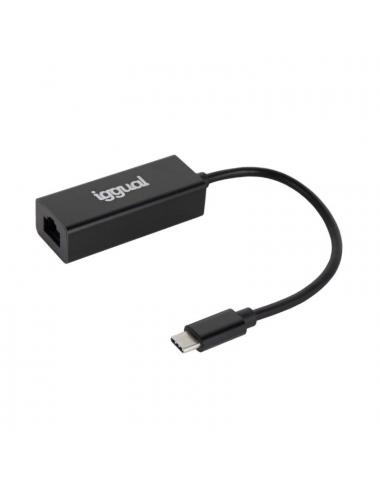 Iggual adaptador tipo c a rj45 gigabit 1000mbps