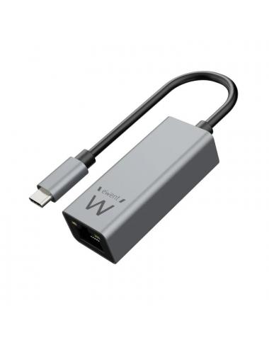 Ewent adaptador de red gigabit usb-c aluminio