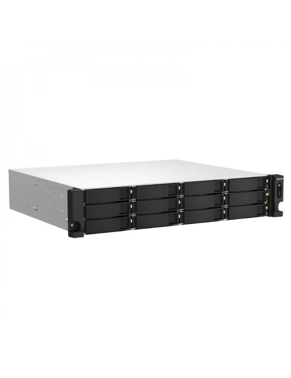 Qnap ts-1264u-rp-8g nas 12xhdd-bay 2x2.5gbe