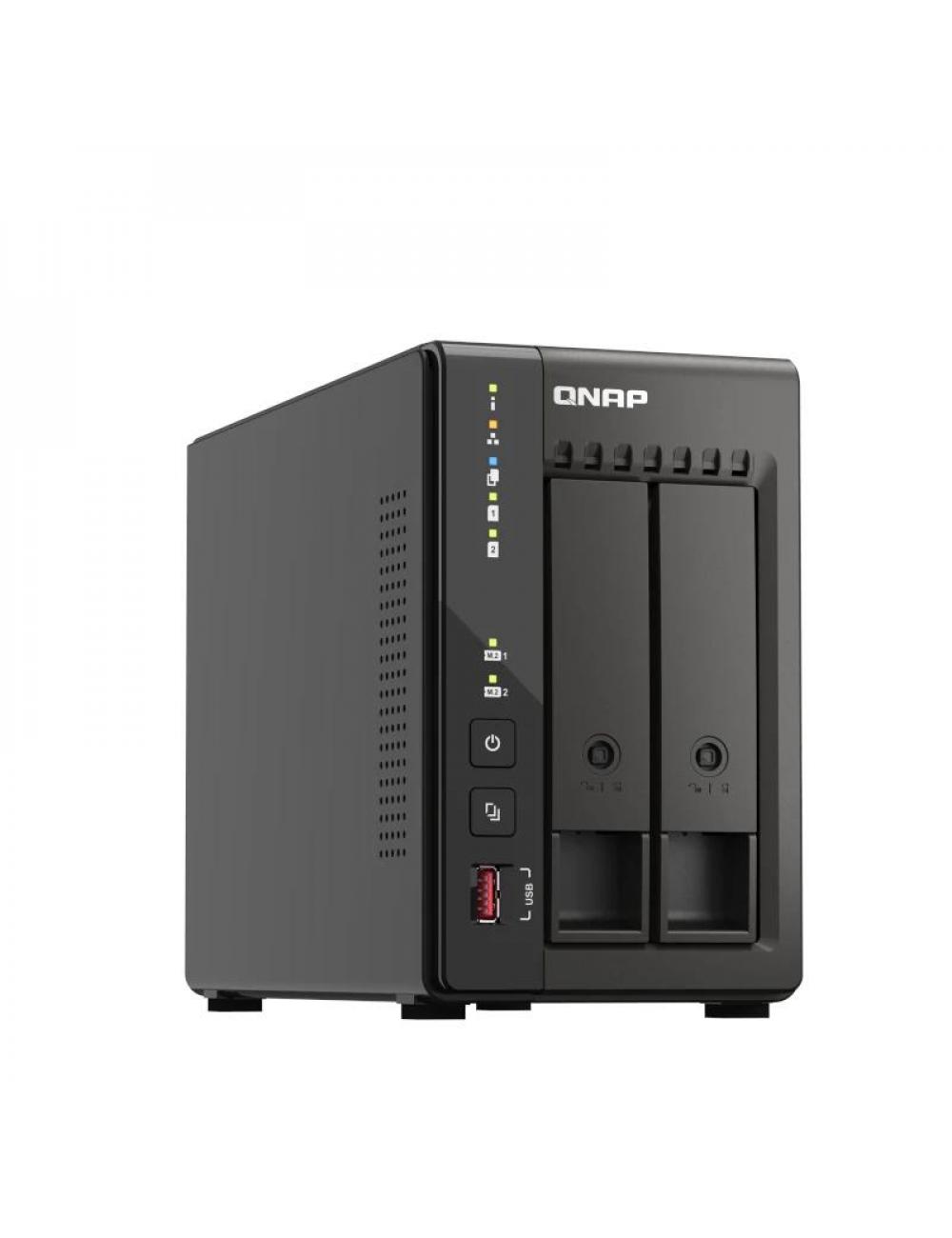 Qnap ts-253e-8g nas 2xhdd-bay 2x2.5gbe 4xusb