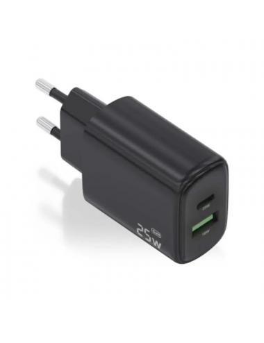 Aisens cargador gan 25w usb-c pd 3.0 usb-a qc3.0