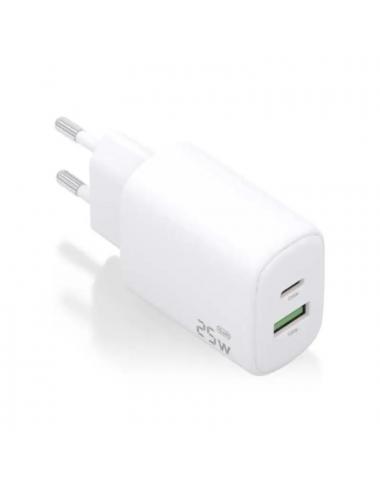 Aisens cargador gan 25w usb-c pd 3.0 usb-a qc3.0