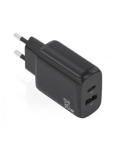Aisens cargador gan 30w usb-c pd3.0 qc4.0 usb-a
