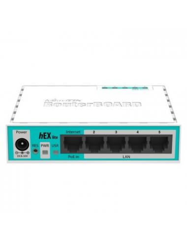 Mikrotik rb750r2 hex lite router 5x10/100 l4