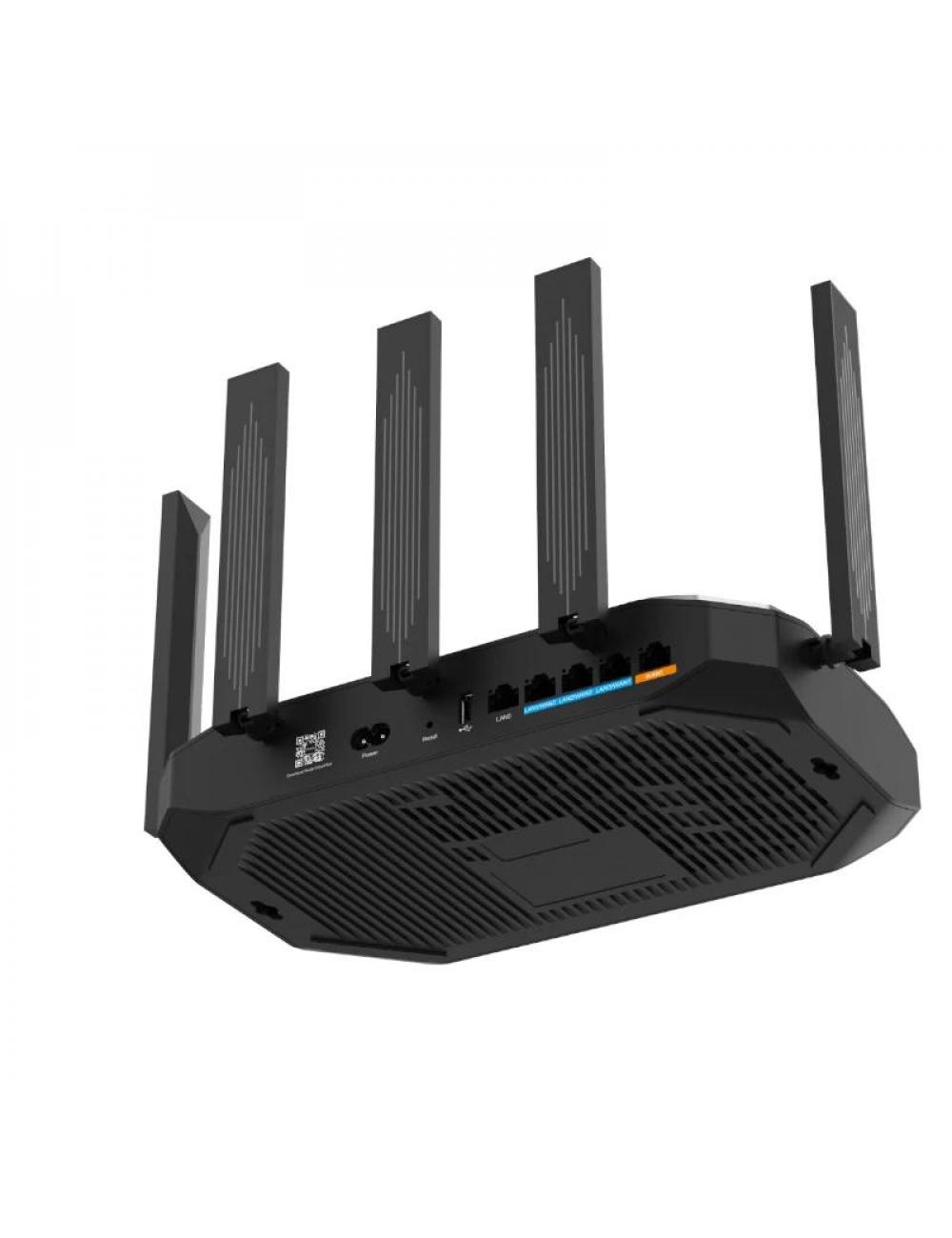 Reyee router wifi6 ax3000 dual band metal 5xgbe