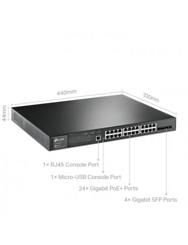 Tp-link sg3428mp switch 24xgb poe l2 4xsfp rack