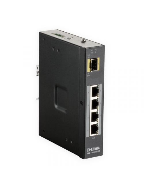 D-link dis-100g-5psw switch industrial 4xgb 1xsfp