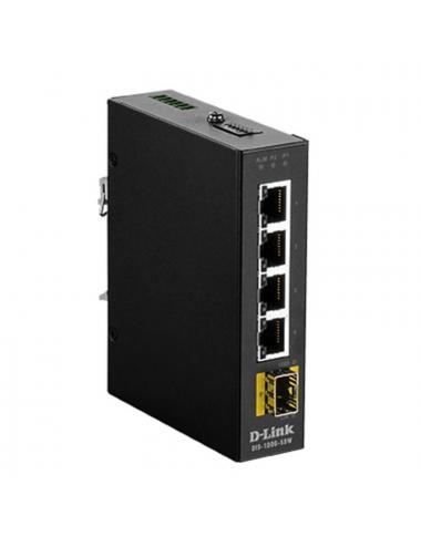 D-link dis-100g-5sw switch industrial 4xgb 1xsfp