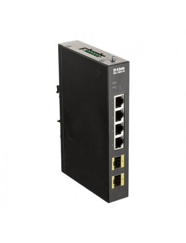 D-link dis-100g-6s switch industrial 4xgb 2xsfp