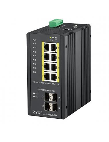 Zyxel rgs200-12p switch poe gest din 240w ip30