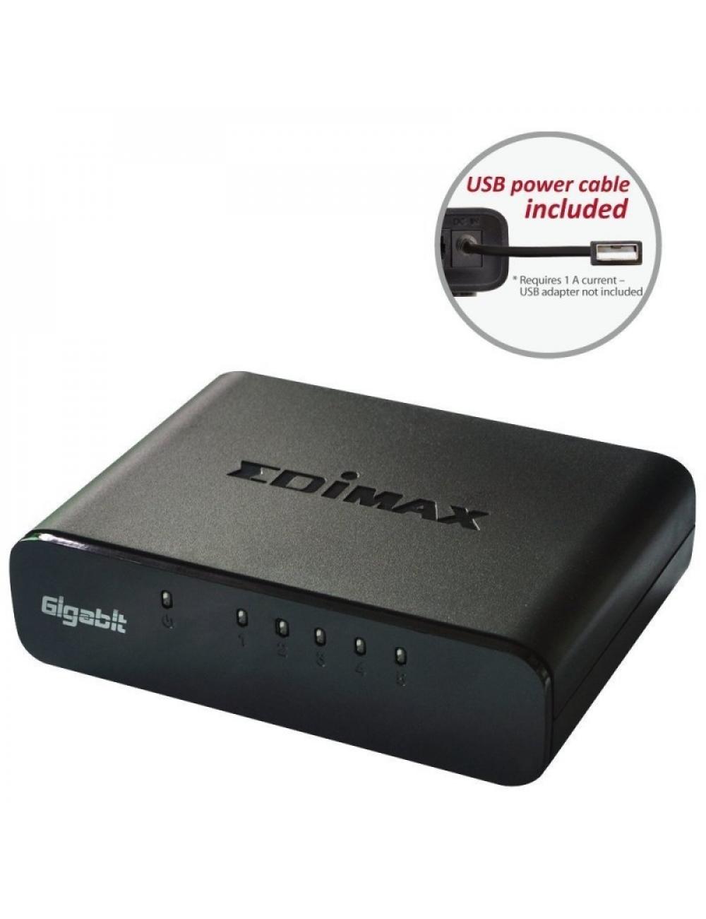 Edimax es-5500g v3 switch 5xgb mini usb