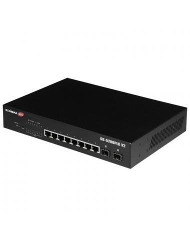 Edimax pro gs-5208plg v2 switch 10xgb poe+ (2xsfp)