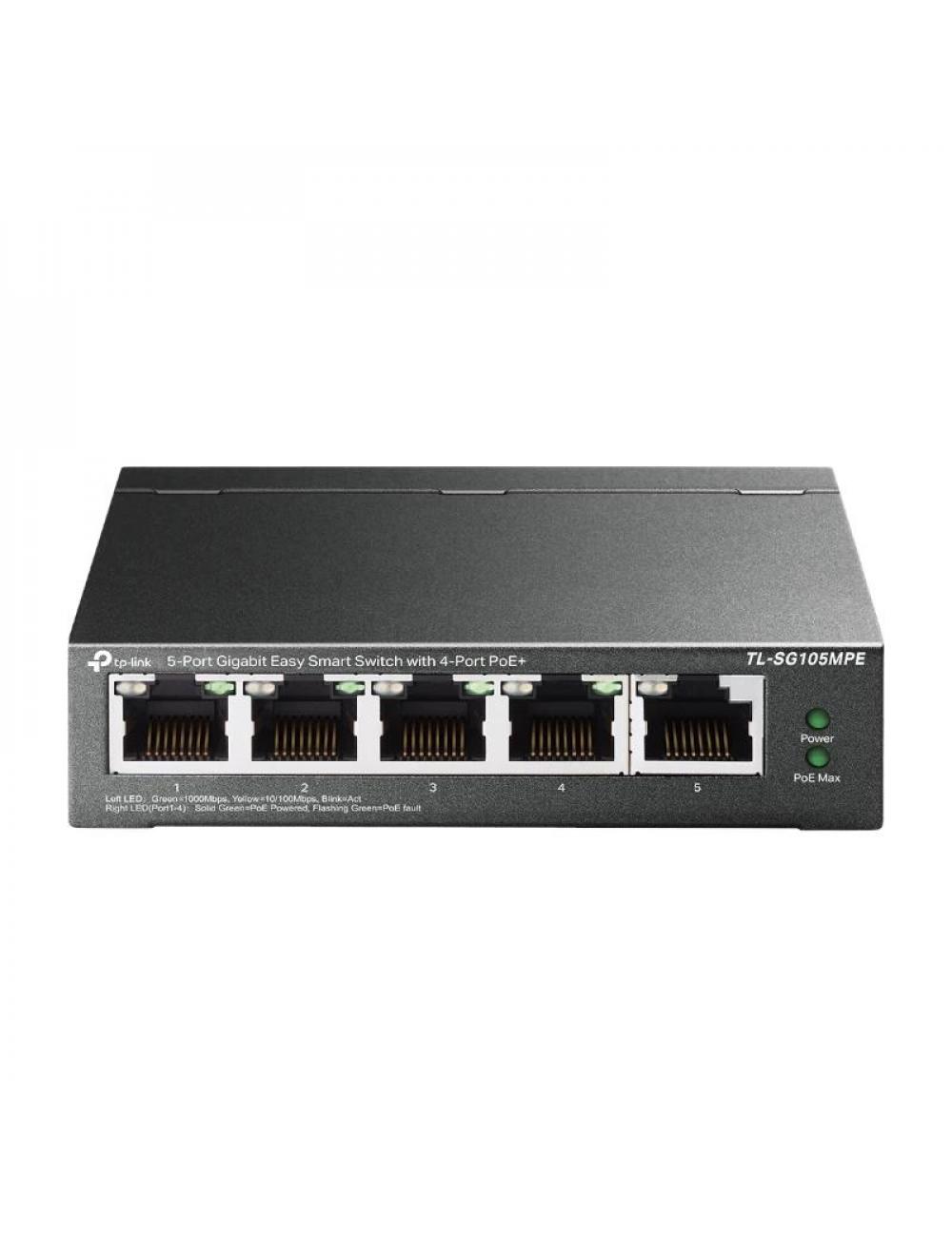 Tp-link tl-sg105mpe switch 5xgbe (4poe+) metal