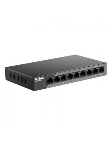 D-link dss-100e-9p switch 9x10/100 lr poe surveill