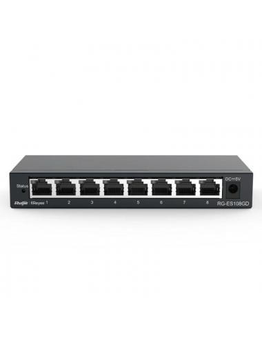Reyee unmanaged switch 8xgb rj45 steel case