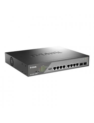 D-link dss-200g-10mp switch 8xgbe poe 2xsfp lr