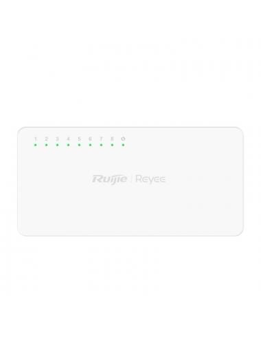 Reyee unmanaged switch 8xgb rj45 plastic case