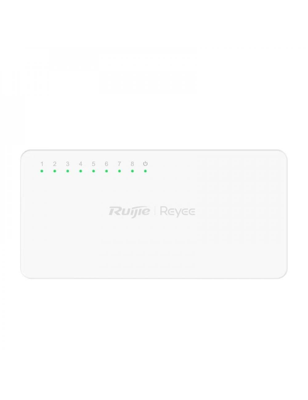 Reyee unmanaged switch 8xgb rj45 plastic case