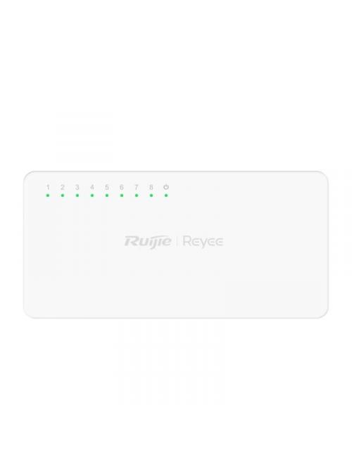 Reyee unmanaged switch 8xgb rj45 plastic case