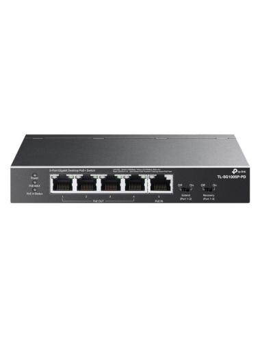 Tp-link tl-sg1005p-pd switch 1xpoe++ in 4xpoe+ out