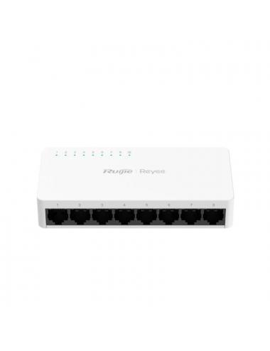 Reyee unmanaged switch 8x10/100 rj45 plastic case
