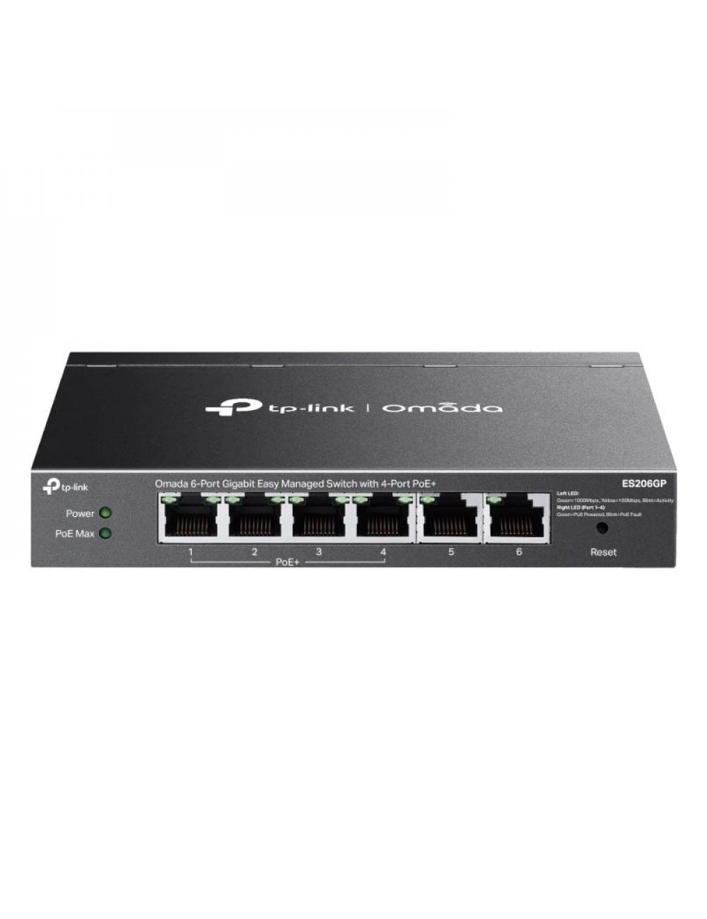 Tp-link es206gp switch 4xgb poe+ 2xgb 65w desktop
