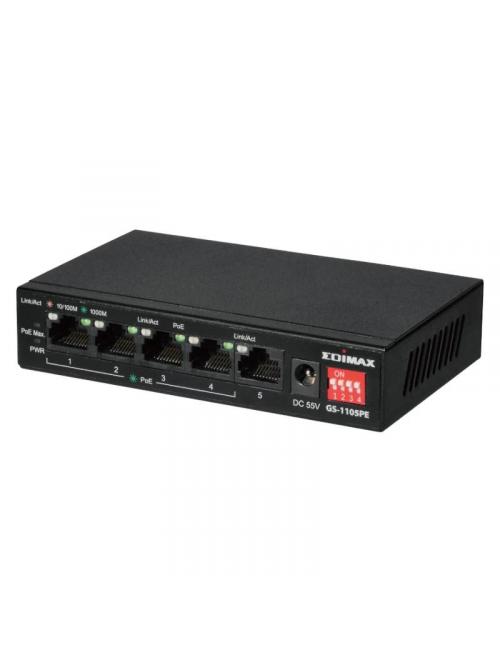 Edimax gs-1105pe swithc 5xgbe (4poe+) lr