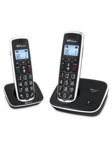 Spc 7609n telefono dect comfort kaiser duo negro