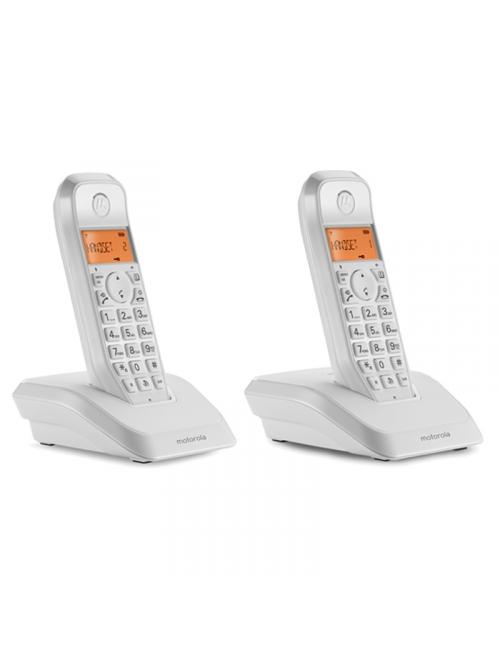 Motorola s1202 telefono dect duo blanco