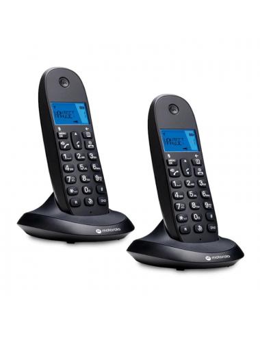 Motorola c1002 cb+ telefono dect negro duo