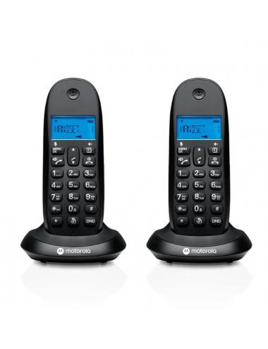 Motorola c1002 cb+ telefono dect negro duo