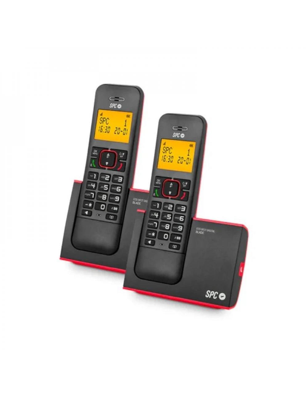 Spc 7292rc2 telefono dect blade id ag50 rojo duo