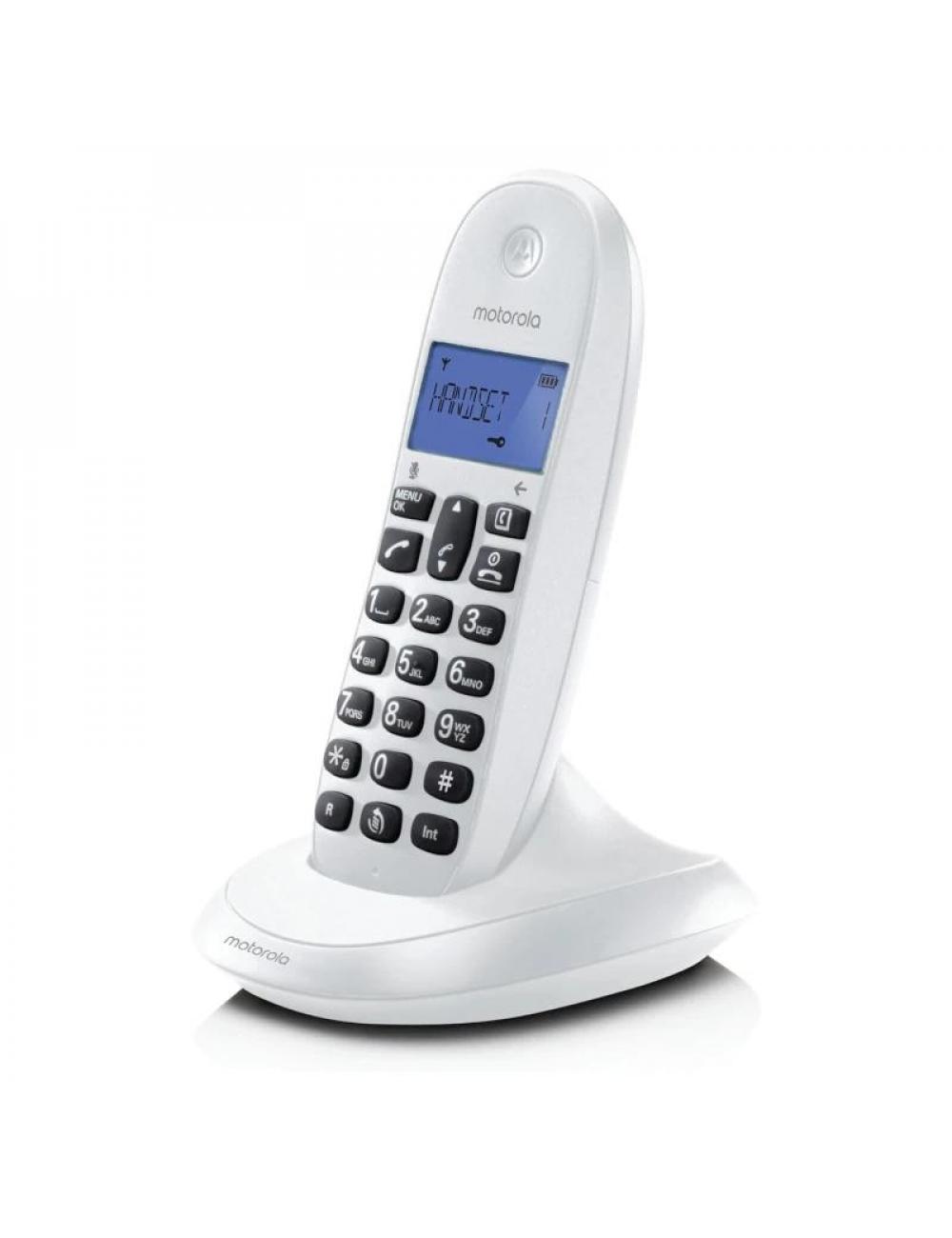 Motorola c1001 cb+ telefono dect blanco
