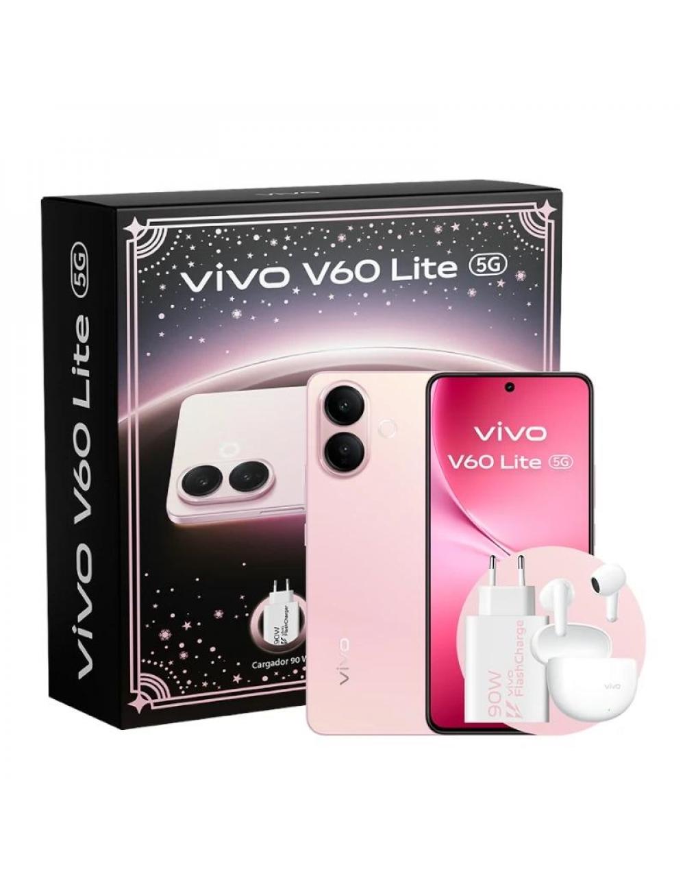 Vivo v60 lite 5g 6.77" 8gb 256gb pink bundle